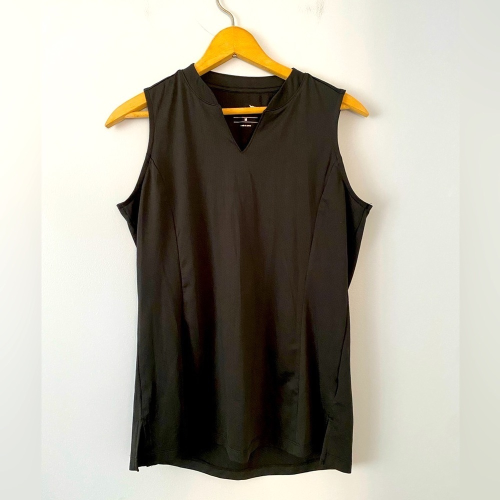 BALEAF Sleeveless Golf Tennis Shirt Top Womens Size M Black Quick Dry V Neck